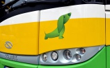 Logo nízkopodlažných a ekologických autobusov Solaris<br/>Autor: DPMŽ