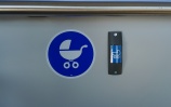detail signalizačného tlačidla (trolejbus ŠKODA - Solaris 26Tr a 27Tr)