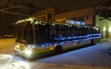 Vianočný trolejbus Škoda 30Tr SOR<br/>DPMŽ