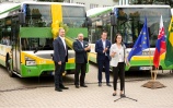 Slávnostné spustenie prevádzky nových hybridných autobusov<br/>DPMŽ
