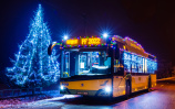 Vianočný trolejbus roku 2021<br/>Autor: DPMŽ