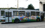 Výsledná podoba pomaľovaného trolejbusu