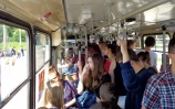 trolejbus Škoda TR14 s obsadenosťou 94 cestujúcich<br/>DPMZ