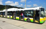 trolejbus Škoda 31Tr SOR s obsadenosťou 110 cestujúcich<br/>DPMZ